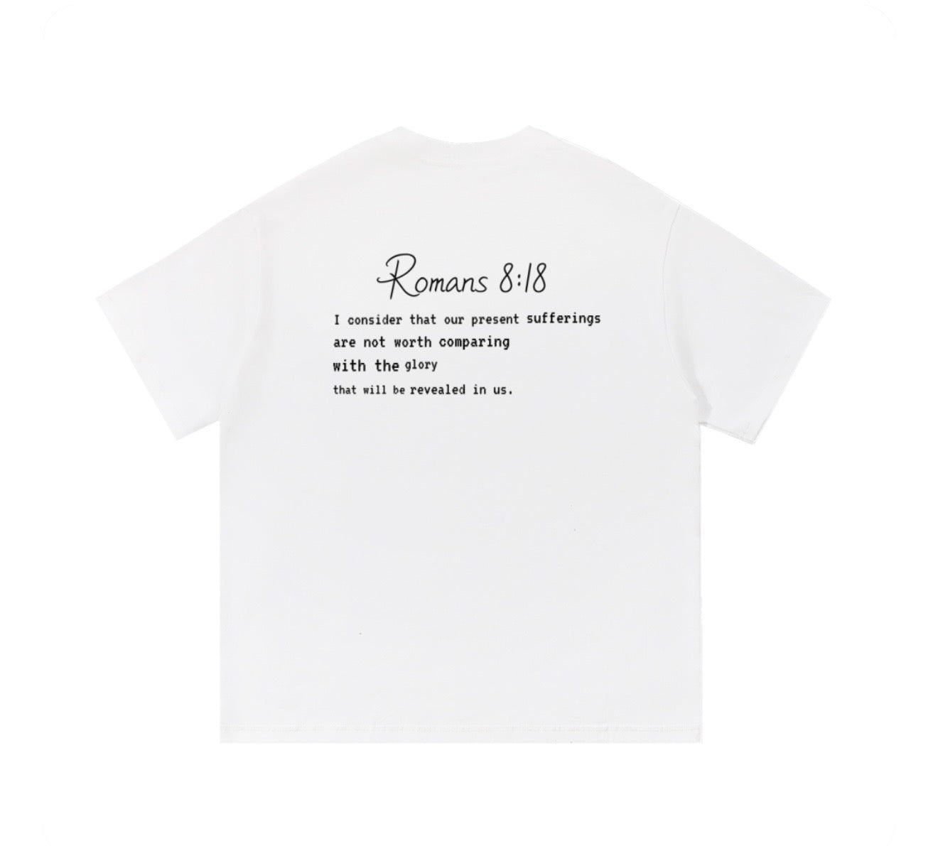 Short sleeve One Kingdom Romans 8:18 shirt
